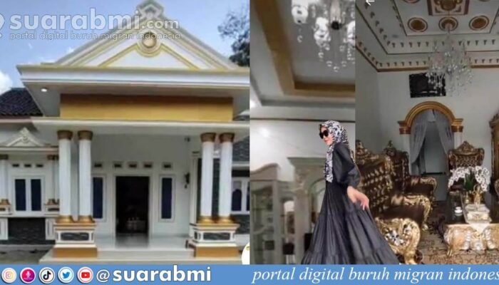 Potret Rumah Mewah Hasil Jerih Payah TKW Taiwan, Megah Bernuansa Emas Seperti Rumah Raja