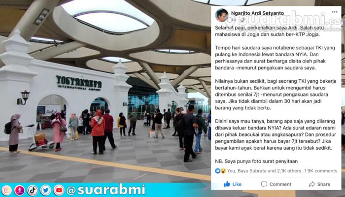 Viral TKI Pulang Bawa Emas Banyak Disita di Bandara YIA Jogja, Eh Ternyata Dititipkan Demi Hindari Denda Bea Cukai