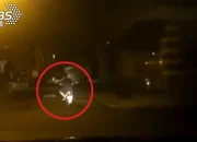 Naik Motor Listrik Kondisi Mabuk dan Hampir Tersapu Angin Saat Topan Kemarin, Akhirnya Dicyduk Pakde