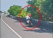 Nekat! Dua Pekerja Migran Perempuan Naik Sepeda Motor Listrik Masuk ke Area Jalan Tol, Auto Diciduk Polisi