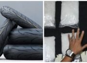 Tergiur Upah Rp40 Juta! PMI Malaysia Nekat Bawa 2 Ban Motor Isi 8 Kg Sabu