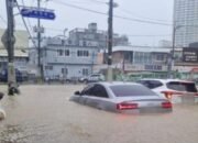 Banjir Parah Melanda Korea Selatan Paksa 1.500 Orang Mengungsi, Seorang Lansia Terseret Arus Deras