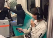 Aksi Nekat Pria Merokok di MRT Kaohsiung Gegerkan Penumpang, Denda Mengintai!