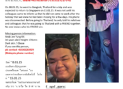 Pria Malaysia yang Bekerja di Singapura Hilang di Thailand, Keluarga Mohon Bantuan Informasi