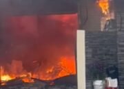 Sebuah Rumah di Yuanshan Yilan Hancur Total Akibat Kebakaran Dilahap Api, Ada Dugaan Akibat Pengisian Daya Sepeda Listrik