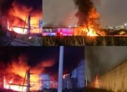 Kebakaran Besar di Pabrik Petrokimia Taichung, 12 Satuan Pemadam Berjuang Keras Padamkan Api