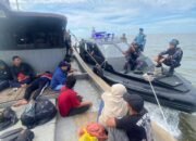 TNI AL Gagalkan Penyelundupan 83 PMI Non Prosedural dari Malaysia di Perairan Asahan