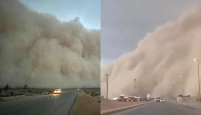 Badai Debu Menyergap Al Qassim Arab Saudi, Makkah dan Riyadh Siap Diterjang Hujan Petir