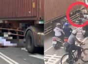 Kecelakaan Maut di Tainan: Truk Kontainer Tabrak 3 Pengendara Motor, 1 Korban Tewas Tergilas