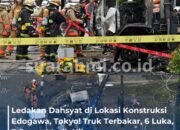 Ledakan Dahsyat di Lokasi Konstruksi Edogawa, Tokyo! Truk Terbakar, 6 Luka, 3 Orang Masih Hilang
