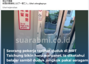 Seorang PekerjaTertangkap Kamera Sedang Belajar di MRT Taichung Viral, Tuai Pujian Warganet