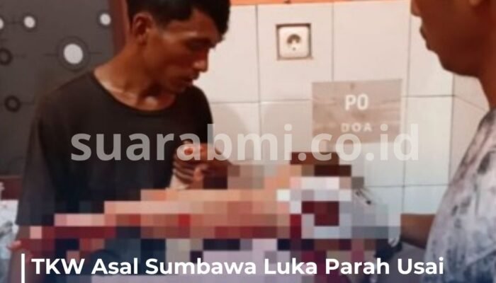 TKW Asal Sumbawa Luka Parah Usai Kena Sabetan Parang Suami yang Tidak Terima Akan Dicerai