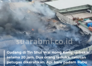 Gudang di Tin Shui Wai Hong Kong Kebakaran Selama 20 Jam, Ratusan Pemadam Turun Tangan 2 Orang Terluka