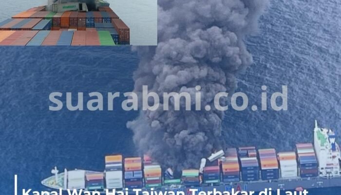 Kapal Kontainer Wan Hai Taiwan Terbakar di Lautan India, 1 WNI Hilang dan Satu TKI Lain Terluka Bakar Parah