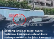 Pengasuh Tak Gunakan Rem Parkir di Kursi Roda, Lansia Ini Melucur Ke Jalan Raya dan Hampir Tertabrak