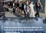 Polisi Bongkar Pesta Narkoba Ekstrem di Kaohsiung, 54 Orang Ditangkap Termasuk 7 Migran Kaburan