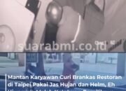 Mantan Karyawan Pakai Jas Hujan dan Helm saat Mencuri Brankas di Restoran Bento, Tak Disangka Ketahuan Bosnya
