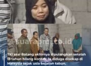 TKI Asal Batang Berhasil Dipulangkan Setelah 13 Tahun Hilang Kontak