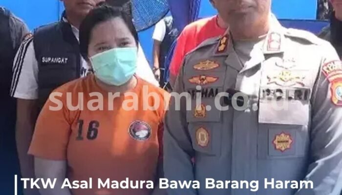 TKW Asal Madura Ditangkap Bawa Barang Terlarang dari Malaysia, Tersangka Terpikat Upah Rp30 Juta