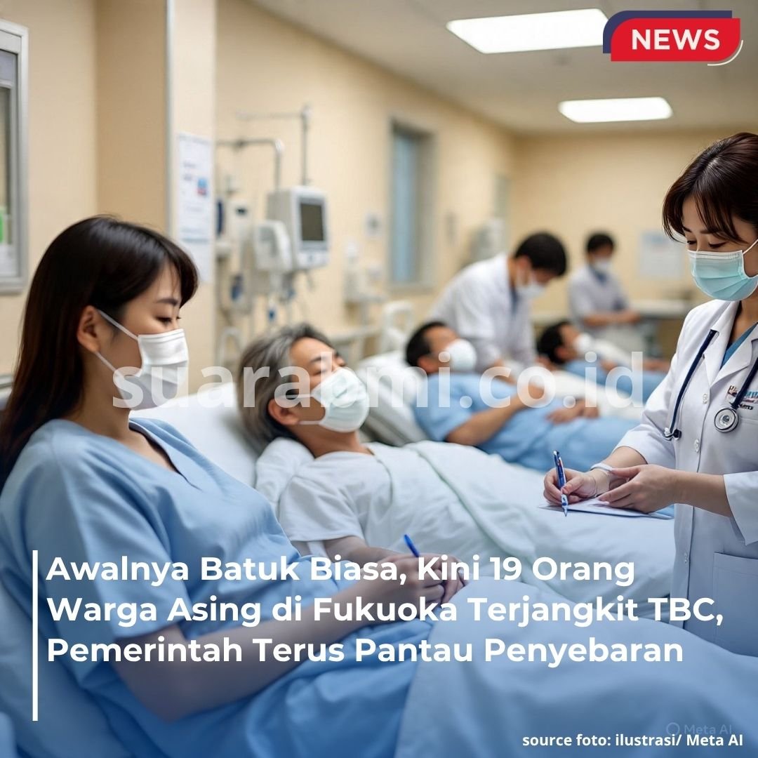 Heboh! 19 Warga Negara Asing di Fukuoka, Jepang Terinfeksi TBC Secara Massal
