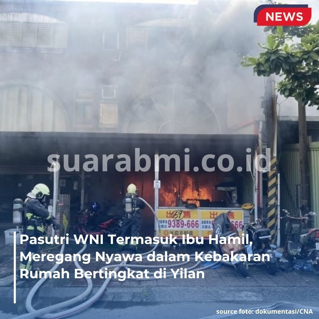 Dua WNI Meninggal dalam Kebakaran Rumah di Yilan, Salah Satu Korban sedang Hamil
