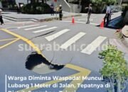 Lubang Jalan Sedalam 1 Meter Tiba-tiba Muncul di Songshan Taipei, Warga Diimbau Waspada!