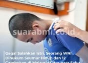 Bawa 2,7 Kg Sabu, WNI Ini Dihukum Seumur Hidup dan Dicambuk 12 Kali di Malaysia