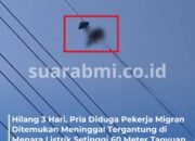 Tragis! Pekerja Migran Hilang Kontak Ditemukan Tak Bernyawa Tergantung di Menara Listrik Taiwan