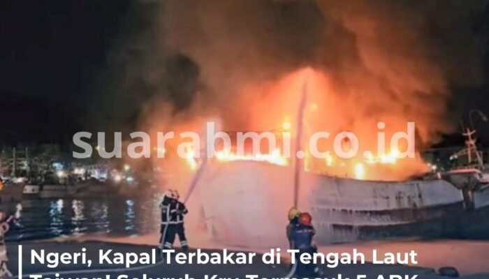 Detik-detik Mencekam! Kapal Terbakar di Taiwan, 5 ABK Indonesia Lompat ke Laut Selamatkan Diri
