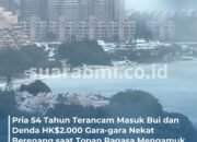 Nekat Berenang Saat Topan Ragasa T10, Pria 54 Tahun di hong Kong Terancam Penjara dan Denda