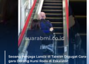 Seoang Penjaga Lansia di Taiwan Digugat Gara-gara Dorong Kursi Roda di Eskalator