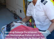 Seorang Pekerja Perempuan Terjatuh Saat Memangkas Pohon di Lok Fu Hongkong, Dilarikan ke Rumah Sakit dalam Kondisi Kritis