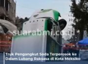 Lubang Besar di Jalan Telan Truk Soda, Sinkhole Hebohkan Warga Kota Meksiko!