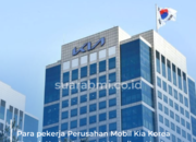 Para pekerja Perusahan Mobil Kia Korea Mogok Kerja Menuntut Kenaikan Upah