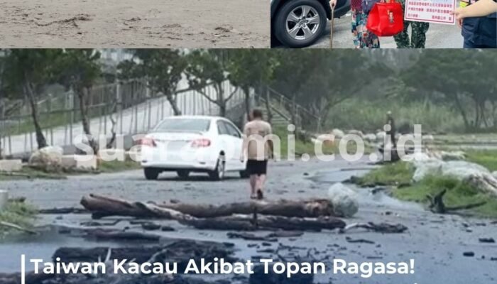 Topan Ragasa Terjang Taiwan: 6 Luka, Ribuan Warga Mengungsi di Tengah Ancaman Banjir dan Longsor