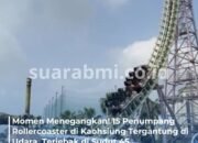 Wahana Rollercoaster di Kaohsiung Berhenti Mendadak, Penumpang Terjebak di Sudut 45