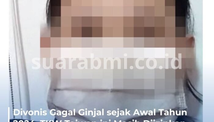 Butuh Cuci Darah 3 Kali Seminggu, PMI Ini Tetap Dipekerjakan Majikan Baik Hati di Taiwan
