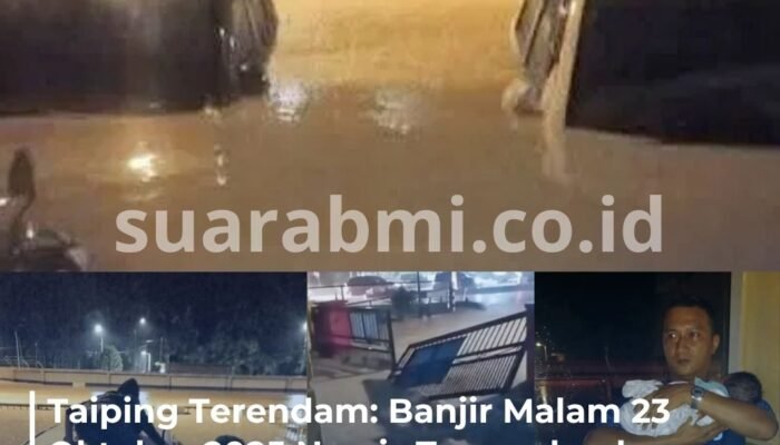Hujan Deras Terjang Taiping Malaysia, Warga Panik Selamatkan Diri