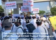 Massa CPMI Demo di KP2MI! Tuntut Transparansi Kuota dan Percepatan Penempatan ke Korea Selatan