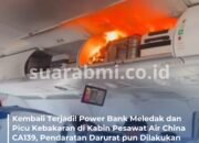 Powerbank Meledak di Kabin, Pesawat Air China Terpaksa Mendarat Darurat di Shanghai