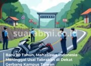Tragis! Mahasiswa Indonesia Tewas Kecelakaan Motor Dekat Kampus di Taiwan