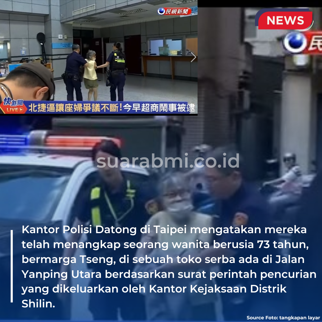Wanita yang Terlibat Dalam Perselisihan MRT Taipei Ditangkap karena Kasus Pencurian,Ternyata Sering Berulah