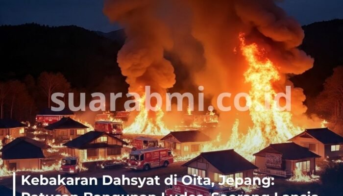 Kebakaran Raksasa Landa Oita, Jepang, Lebih dari 170 Bangunan Hangus, Warga Lansia Hilang!