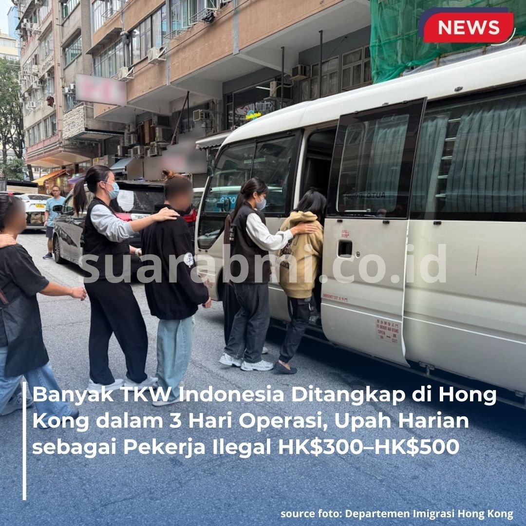 34 Orang Ditangkap di Hong Kong, Banyak TKW Indonesia Nekat Kerja Ilegal
