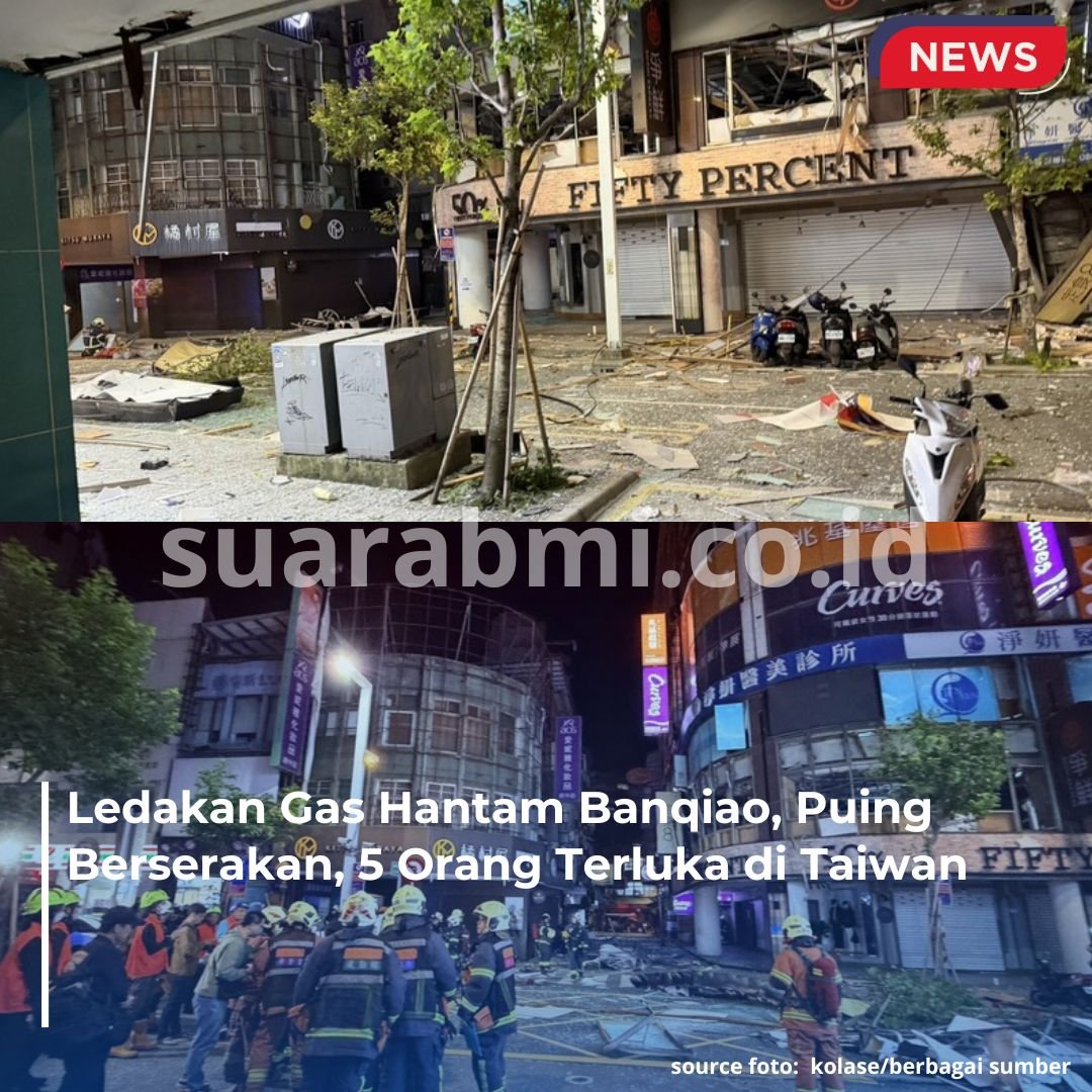 Ledakan Gas di Restoran Lantai Dua Banqiao Lukai 5 Orang, Tabung Terlempar ke Tangga