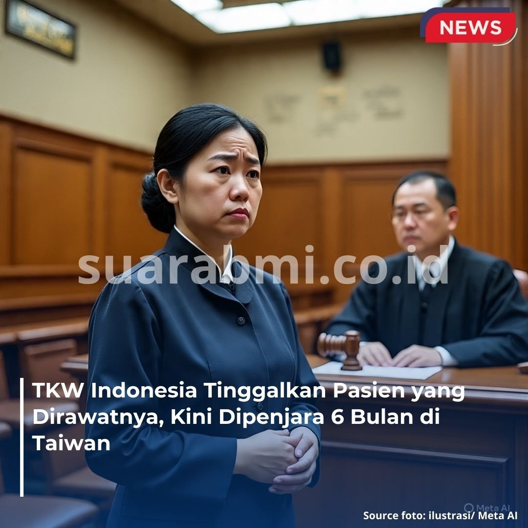 TKW Indonesia Tinggalkan Pasien Lumpuh di Taiwan, Dijatuhi Hukuman Penjara