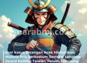 Pria Berpakaian Samurai yang Menyusuri Taiwan Diperiksa Polisi di Jiufen