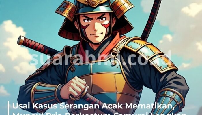 Pria Berpakaian Samurai yang Menyusuri Taiwan Diperiksa Polisi di Jiufen