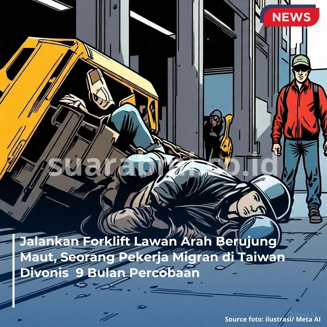 Pekerja Migran di Hsinchu Divonis Percobaan Usai Insiden Forklift Tewaskan Remaja