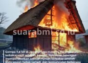 Gempa Dahsyat 7,6 SR Guncang Jepang, Picu Kebakaran di Aomori